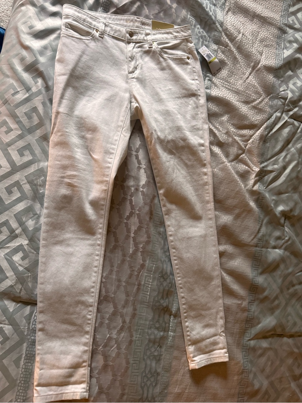 Michael Kors Cream Skinny Jeans